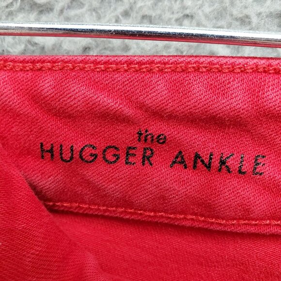 Liverpool Jeans Womens 10/30 Red Hugger Ankle Denim - Picture 4 of 10